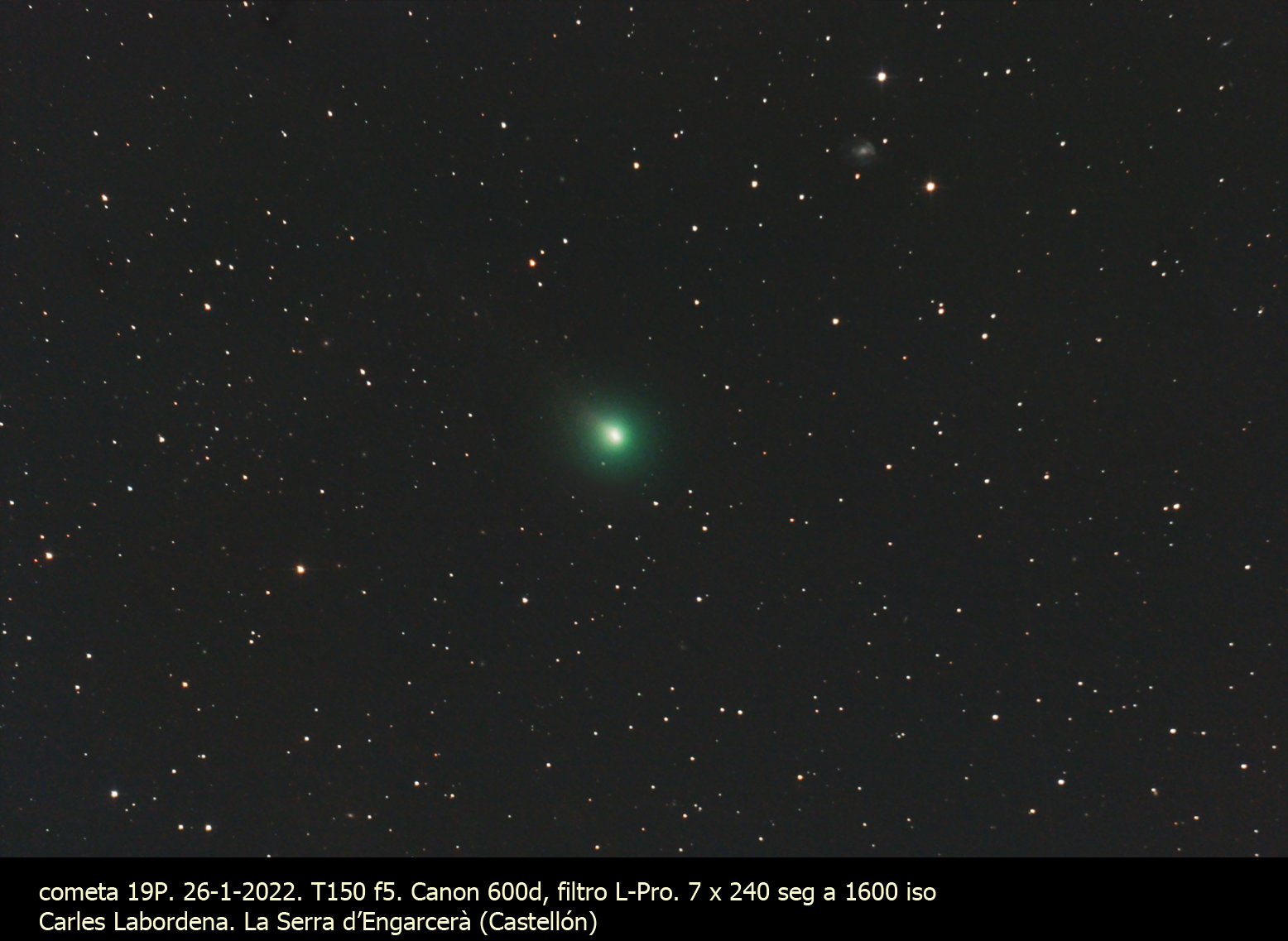 Cometa 19P - Carlos Labordena