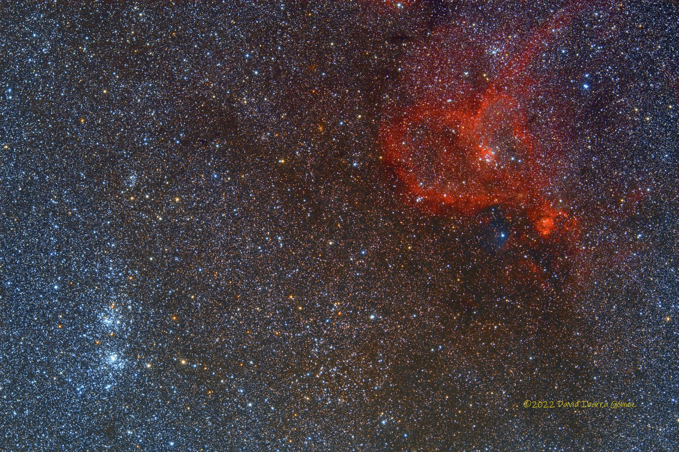 C14 y Nebulosa del Corazón - David Ibarra