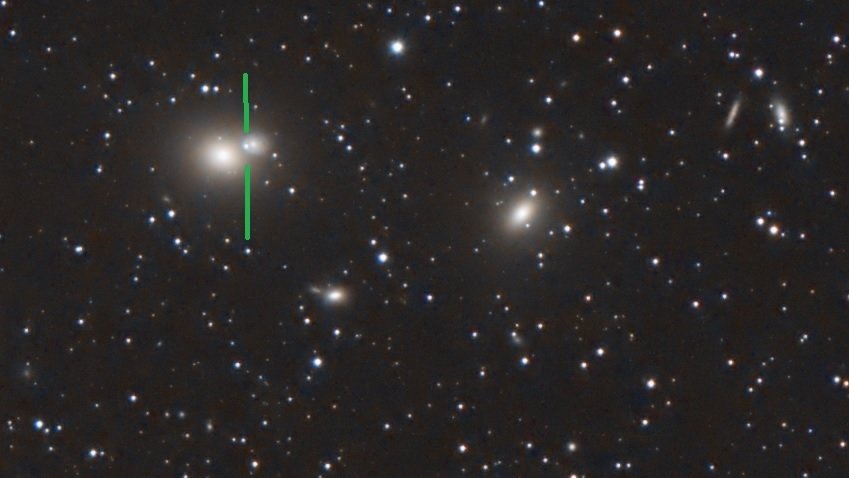 Supernova en NGC4647/M60 - Detalle - David Ibarra