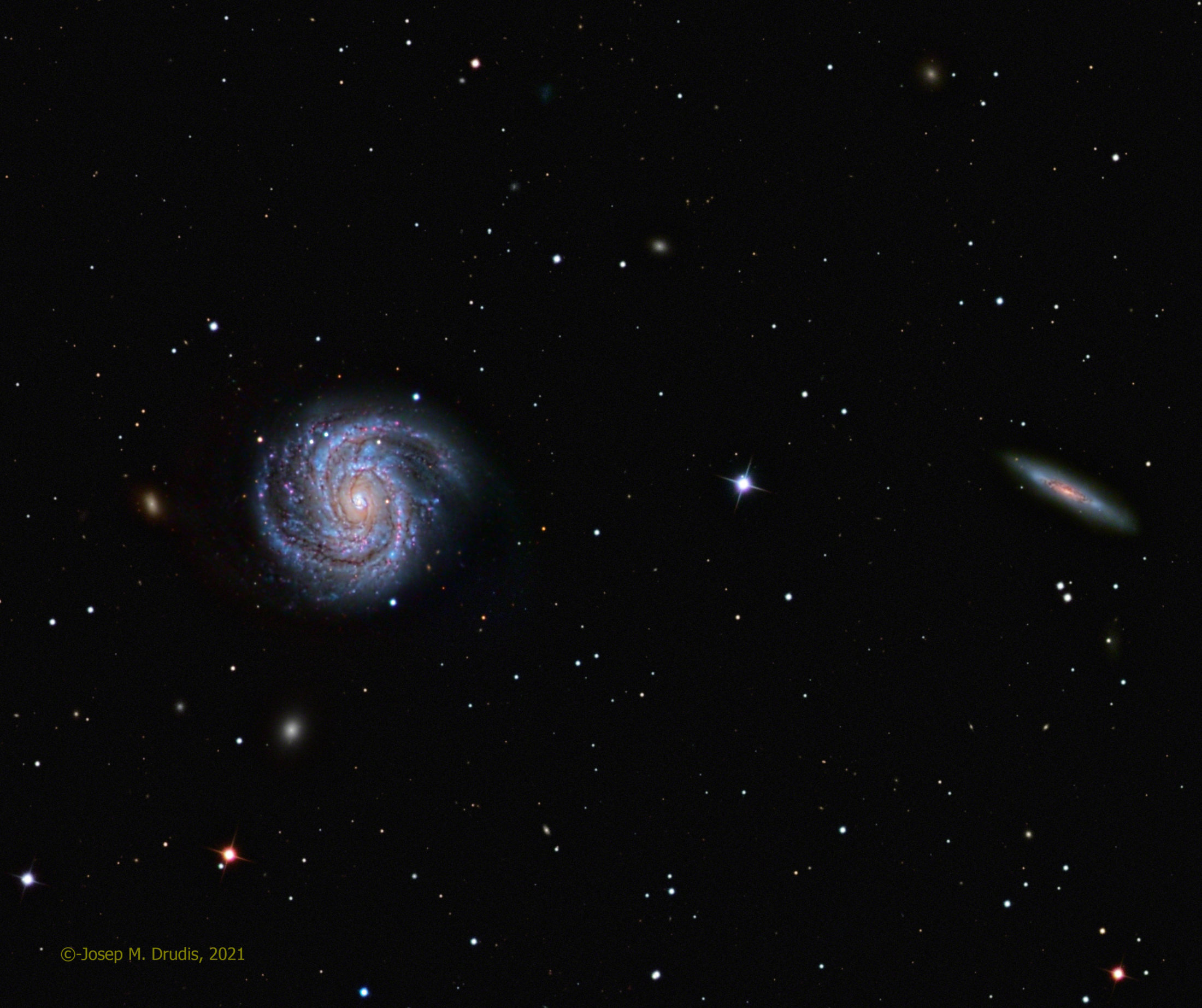 M100 + NGC4312 - Josep Maria Drudis