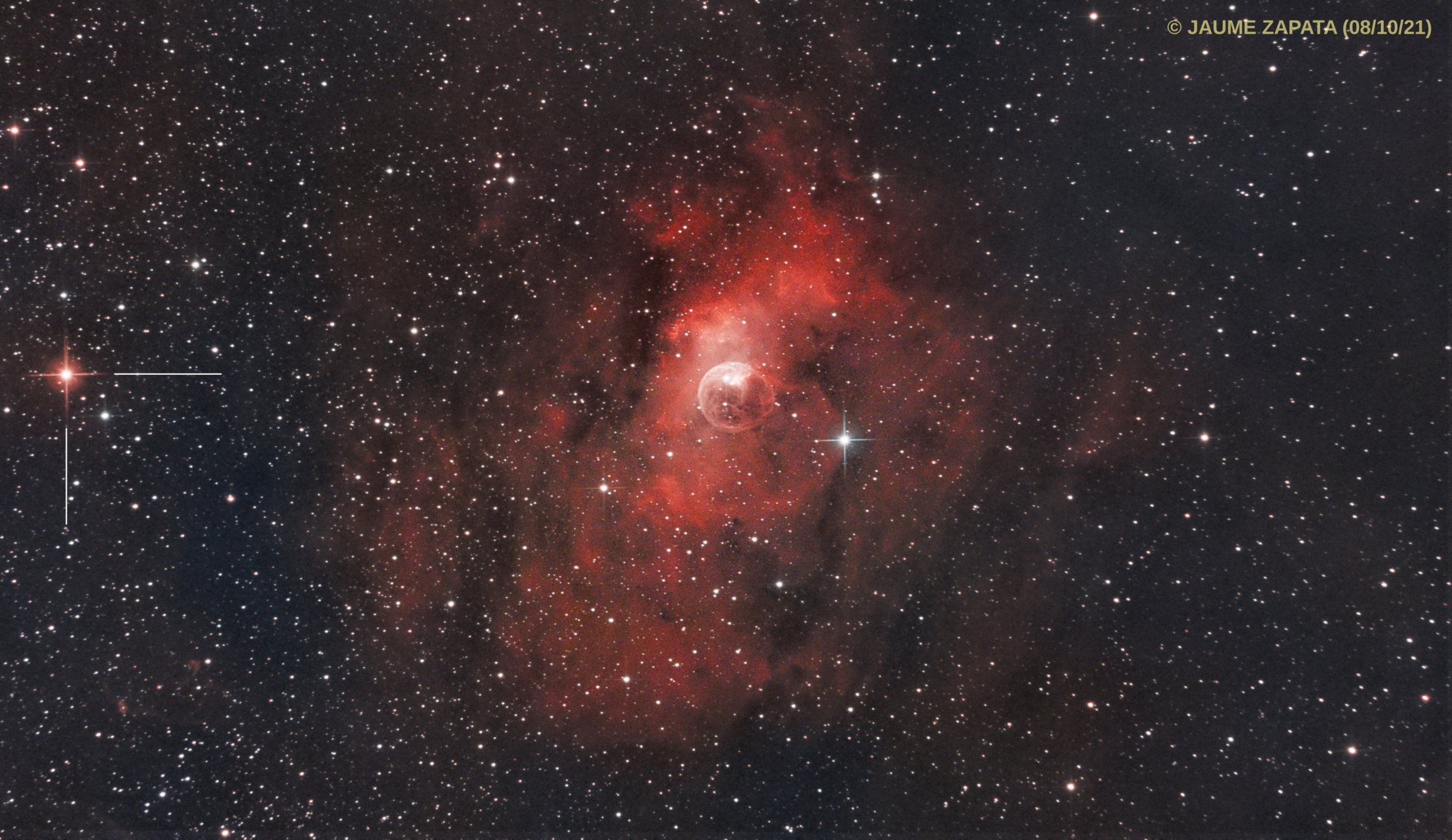 NGC7635 i Nova V1405 - Jaume Zapata