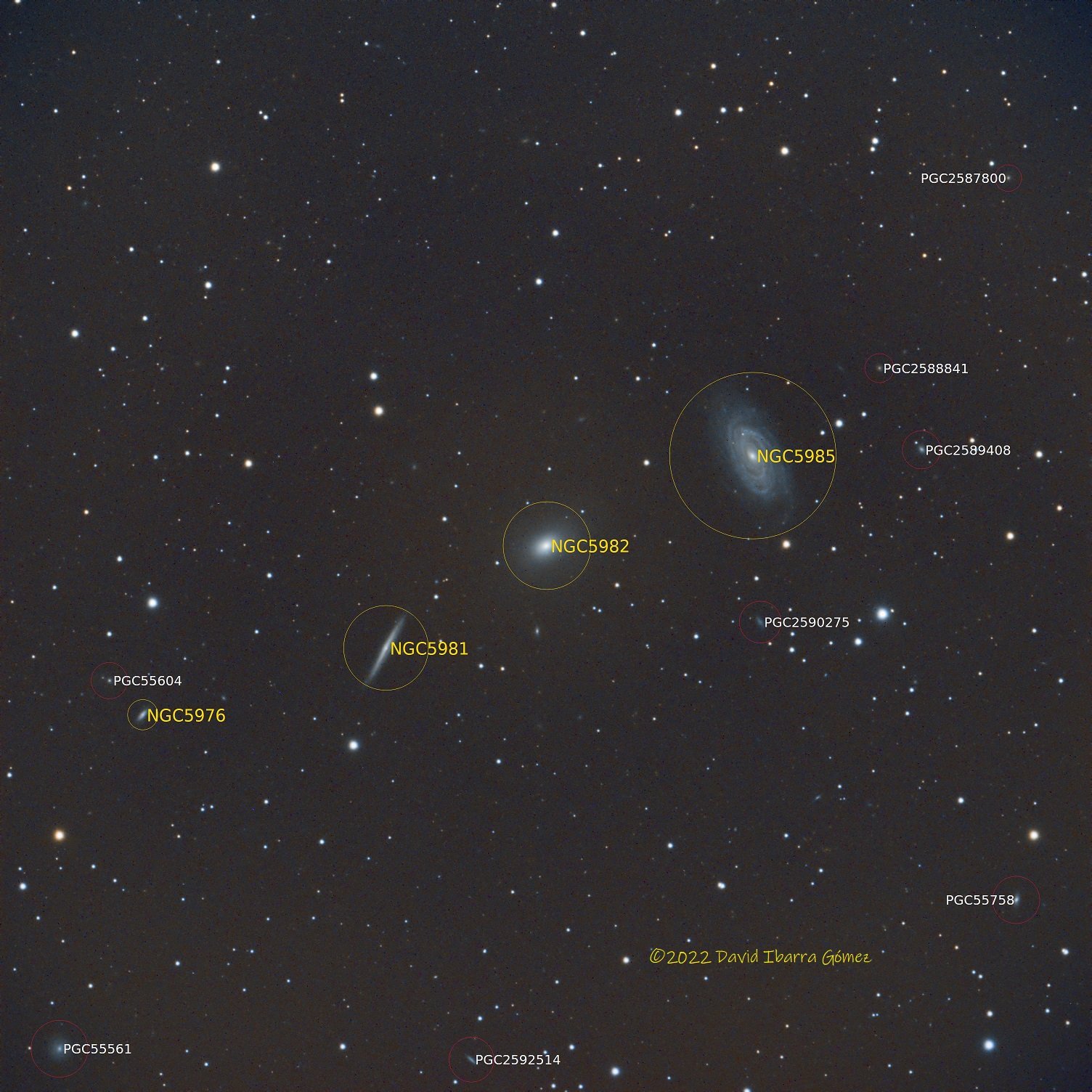 Triplete de galaxias - David Ibarra